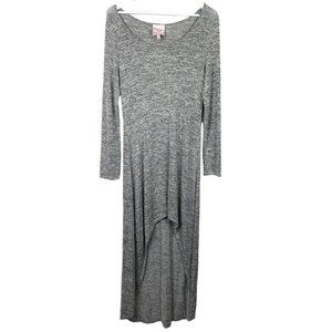 ROMEO & JULIET Couture Womens M Black White Knit High Low Hem Back Cutout Dress